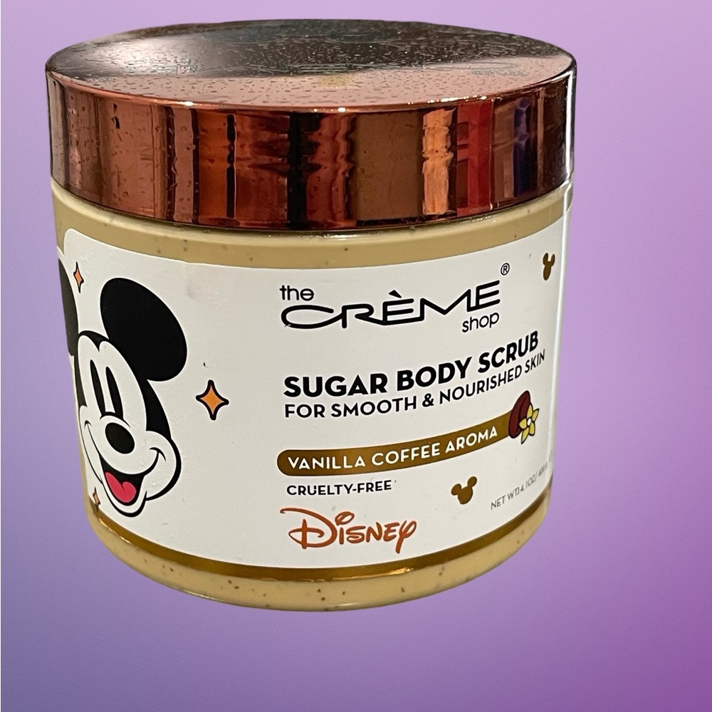 The Creme Shop Disney Mickey Sugar Body Scrub Vanilla Coffee Aroma 14.1